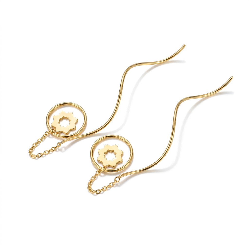 گوشواره طلا کرلی